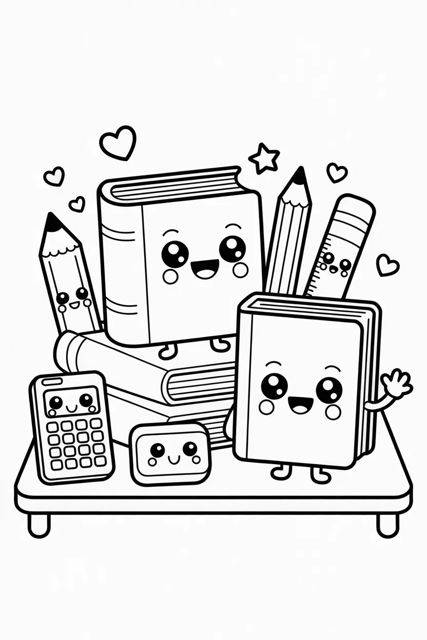 Kids Design 2 - Kids Coloring Pages Free Printable - Happy