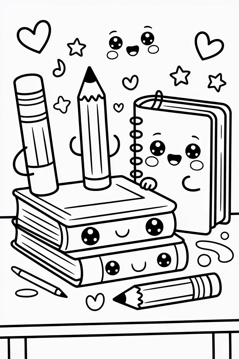 Kids Design 3 - Kids Coloring Pages Free Printable - Happy