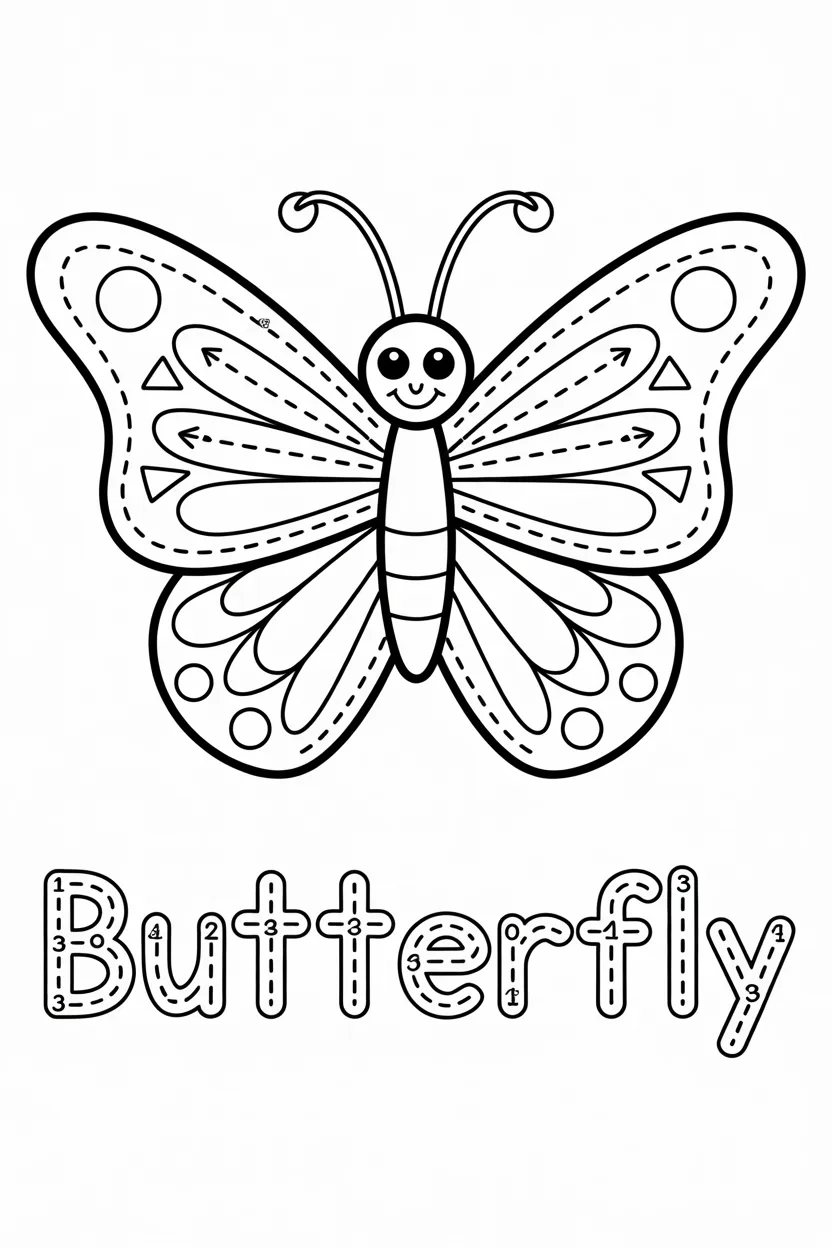 Kids tracing activity Design 1 - Kids Tracing Activity Coloring Pages Free Printable