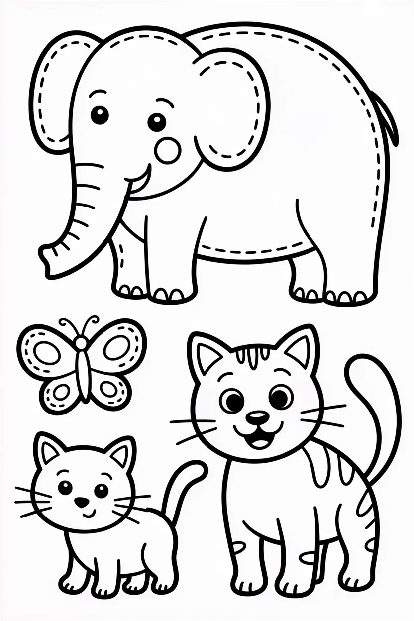 Kids tracing activity Design 3 - Kids Tracing Activity Coloring Pages Free Printable