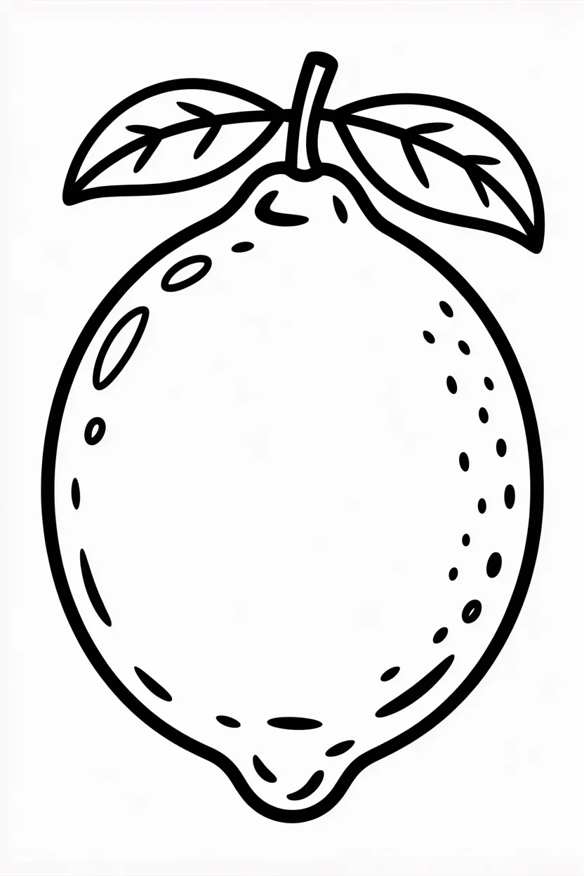 Lemon Design 3 - Lemon Coloring Pages Free Printable