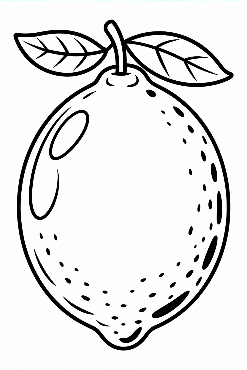 Lemon Design 4 - Lemon Coloring Pages Free Printable