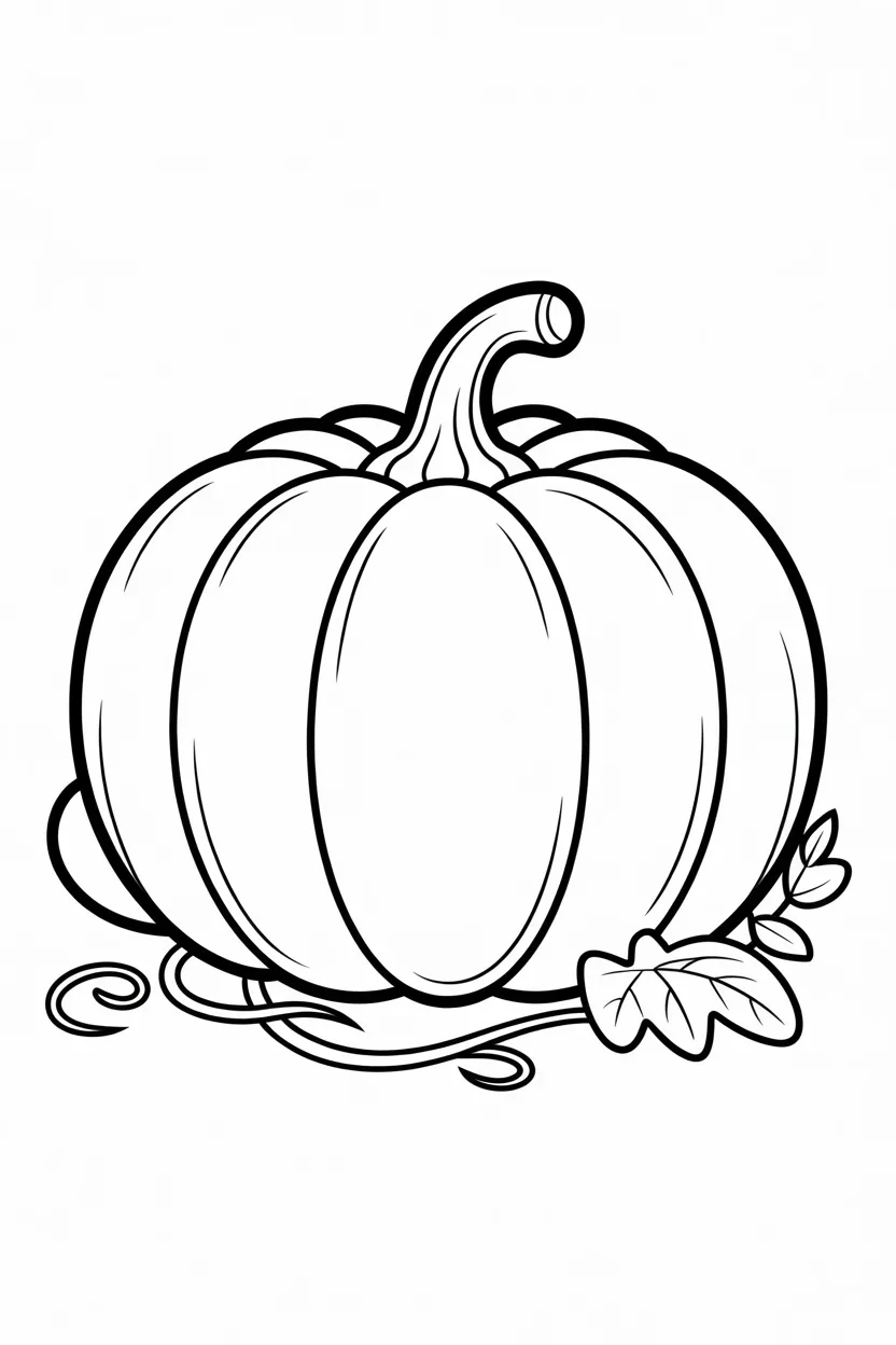 Pumpkin Design 4 - Pumpkin Coloring Pages Free Printable for Kids - Fall