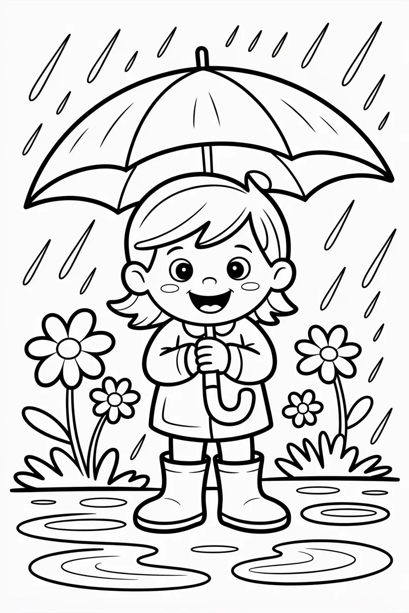 Spring Design 1 - Spring coloring pages free printable - Cute
