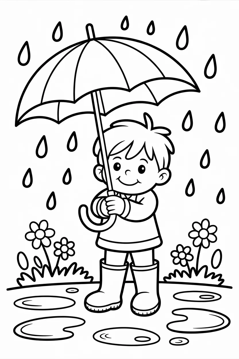 Spring Design 1 - Spring coloring pages free printable - Cute (2)