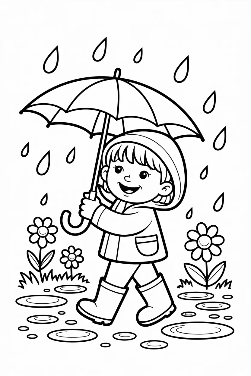 Spring Design 1 - Spring coloring pages free printable - Cute (3)