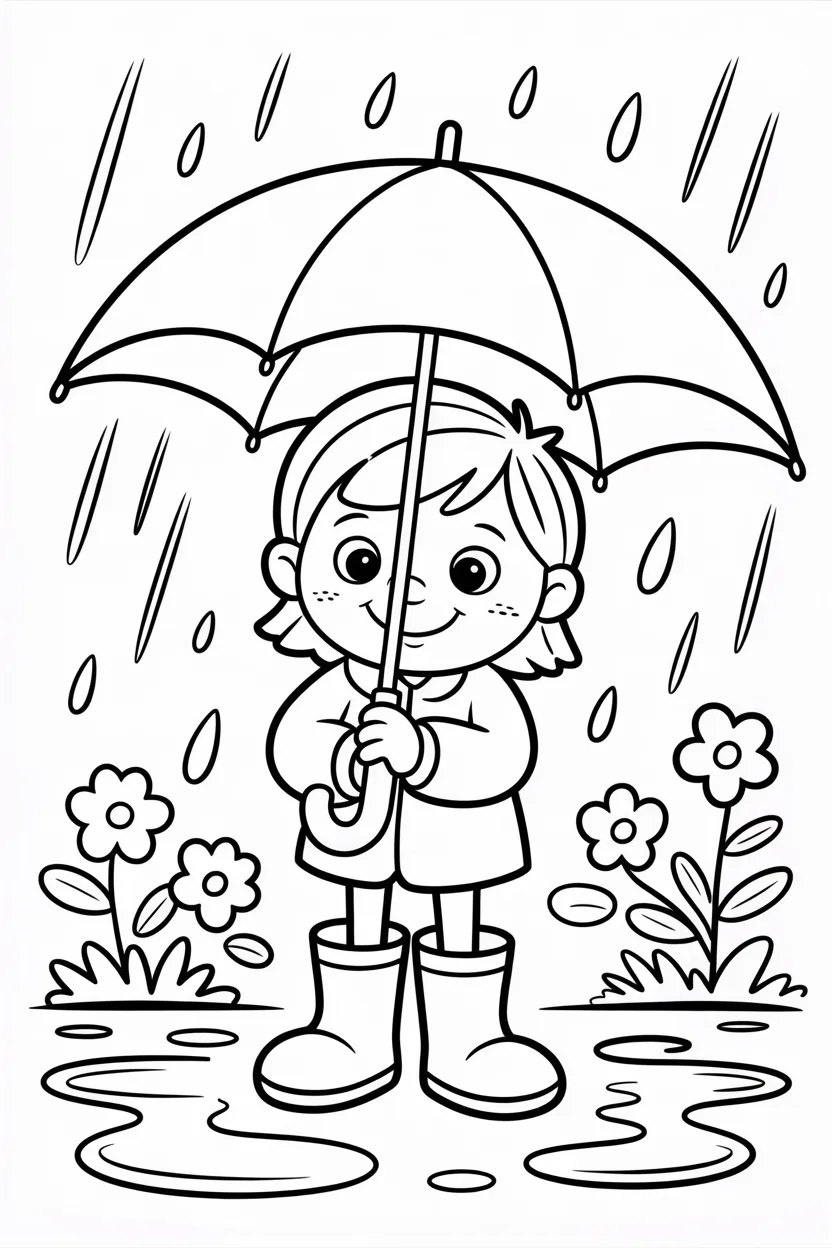 Spring Design 1 - Spring coloring pages free printable - Cute (4)
