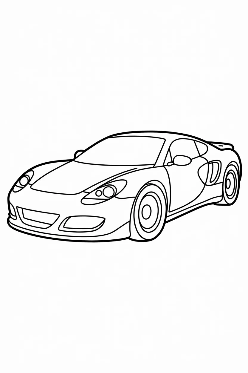 Car Design 1 - Car Coloring Pages Free Printable for Kids Who Love Cars