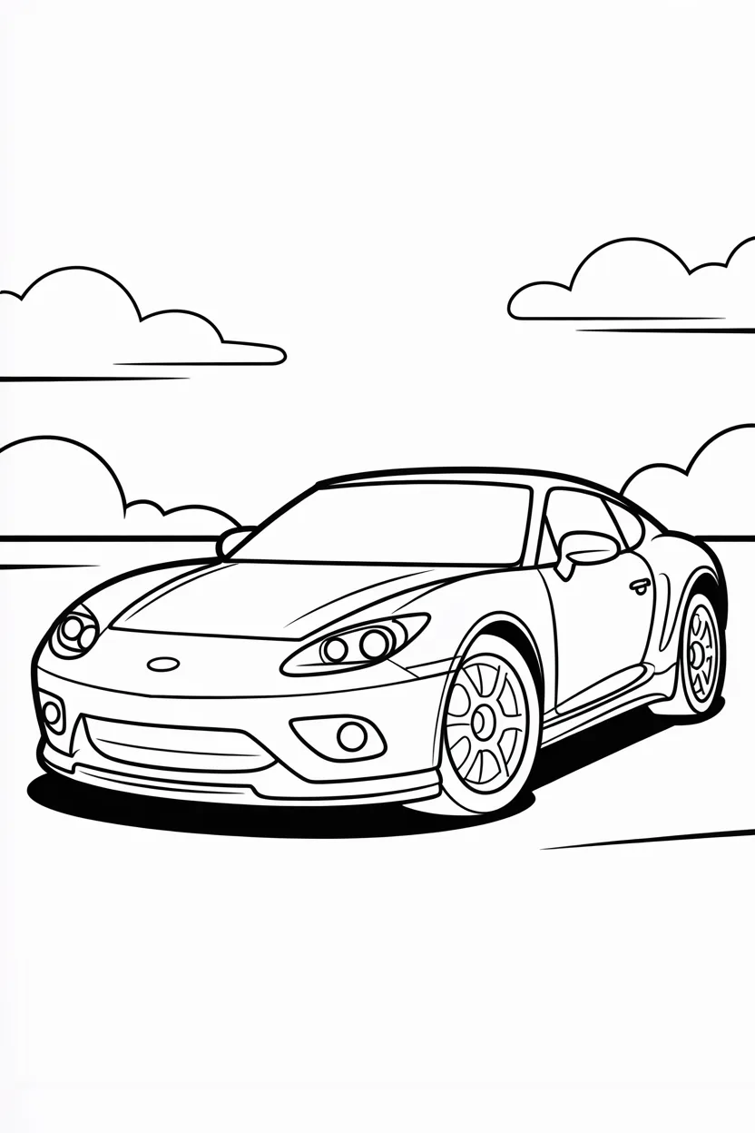 Car Design 1 - Car Coloring Pages Free Printable for Kids Who Love Cars (2)