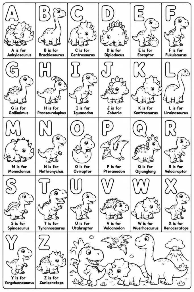 Alphabets Design 1 - Alphabet Letters Coloring Pages Free Printable