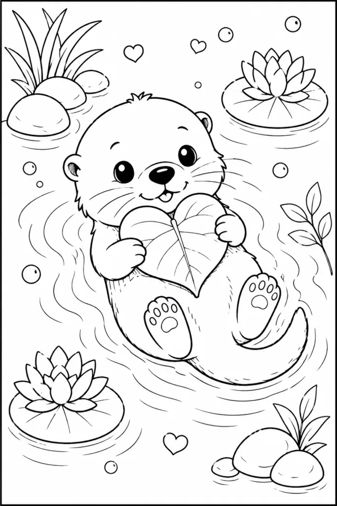 Animals Design 1 - Animals Coloring Pages Free Printable for Kids - Cute