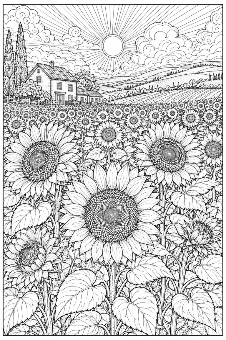 Botanical & Wildflowers coloring pages