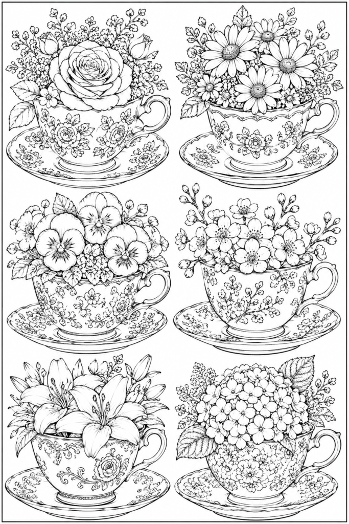Botanical & Wildflowers coloring pages