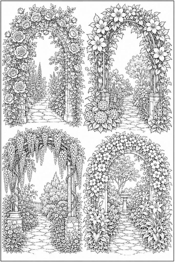 Botanical & Wildflowers coloring pages