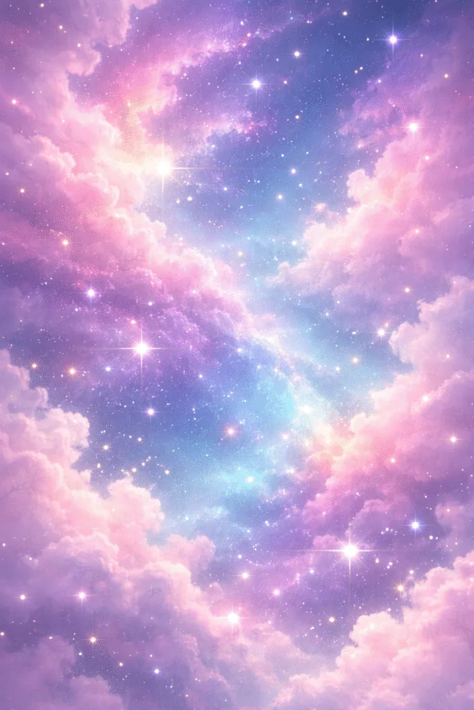 Celestial nebulae sparkling stars - Aesthetic Wallpapers for Mobile - Cute iPhone
