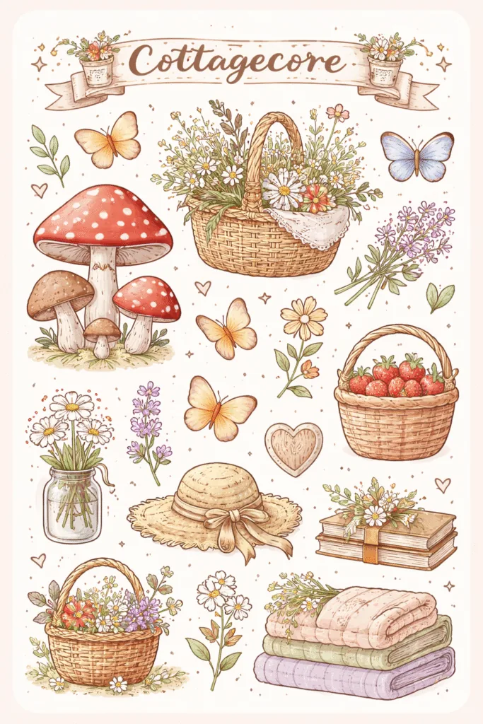 Doodle Stickers Sheets Free Printable - Beautiful - Design 4