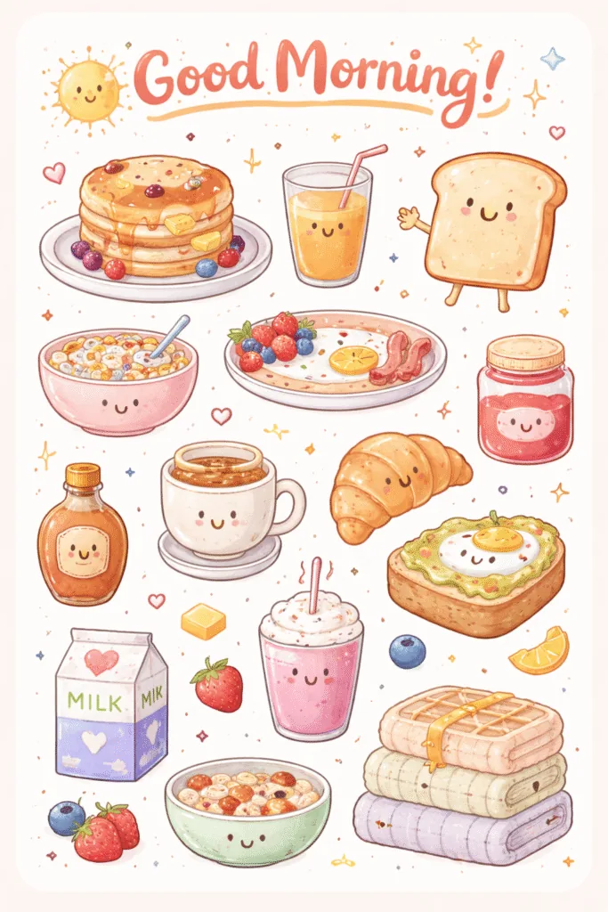 Doodle Stickers Sheets Free Printable - Beautiful - Design 5