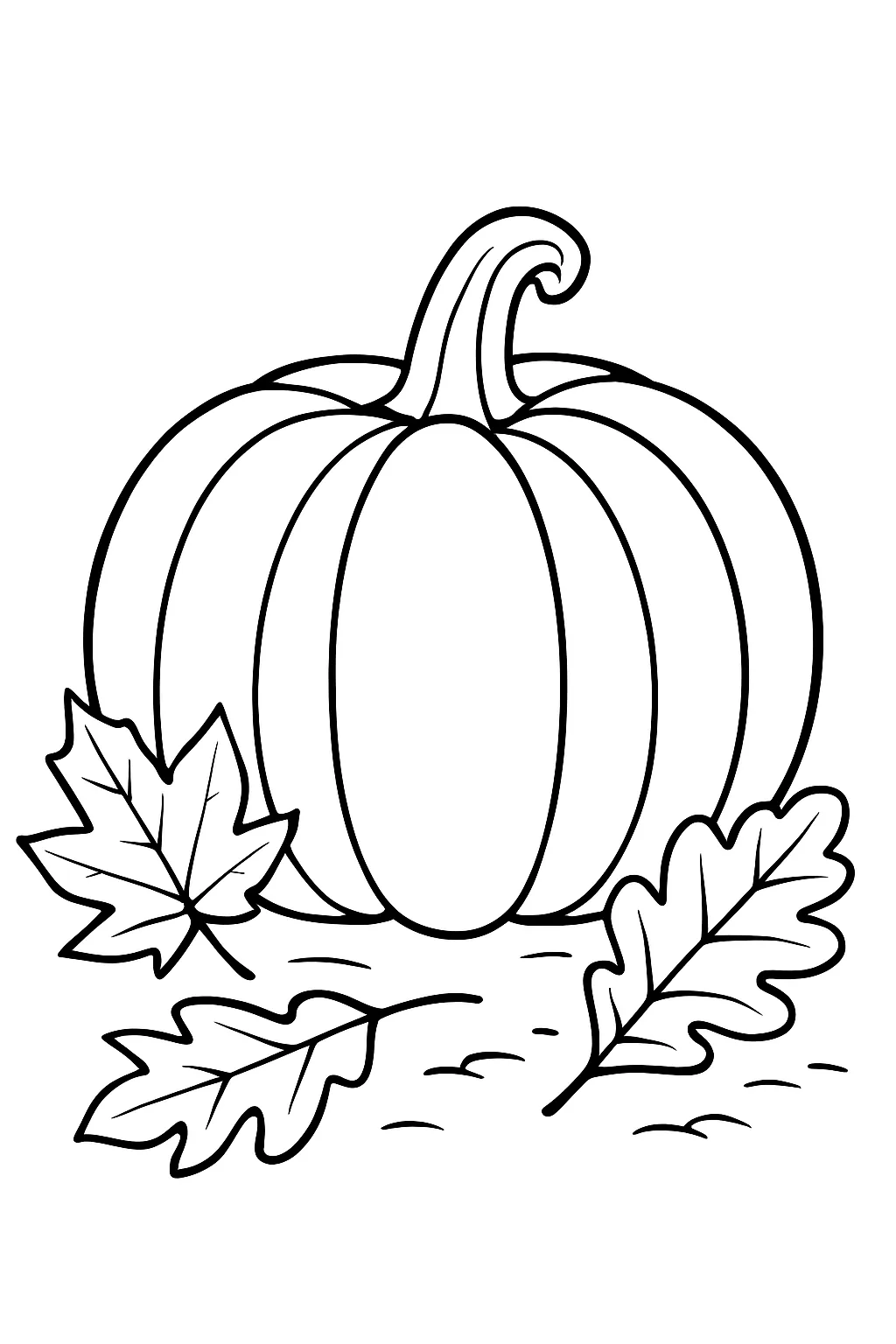 Pumpkin Coloring Page Free Printable – Fun, Relaxing & Perfect for All Ages - Design 1