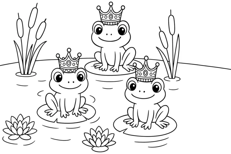 Frogs Coloring Pages – Educational All Ages