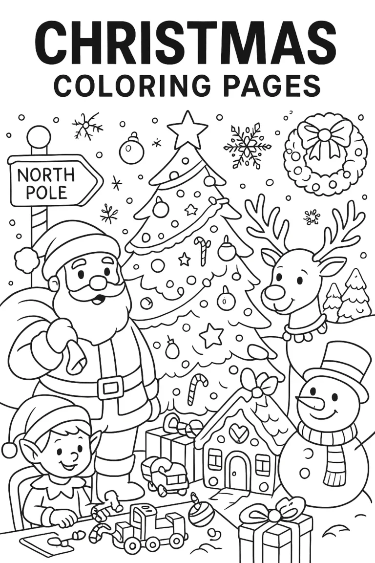 Christmas Coloring Pages – Magical Holiday All Ages