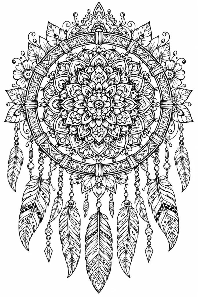 Mandala Coloring Pages Free Printable - Relaxing Creative - Design 5