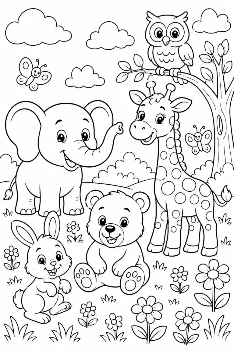 Animals coloring pages free printable