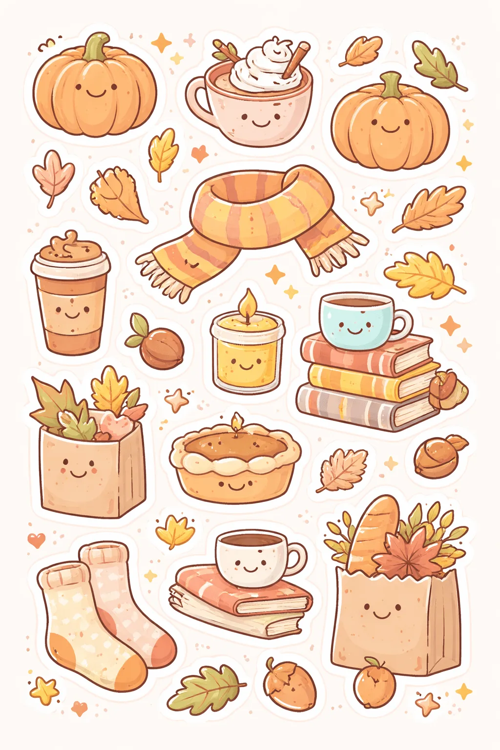 Cute Doodle Stickers Free Printable - Everyday Use - Design 3