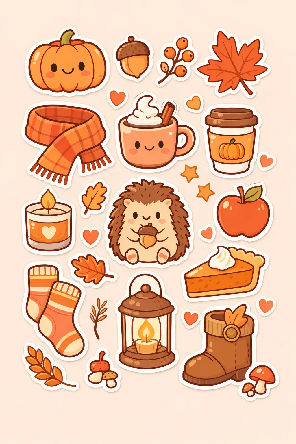 Adorable Doodle Stickers Free Printable - Cute - Design 5