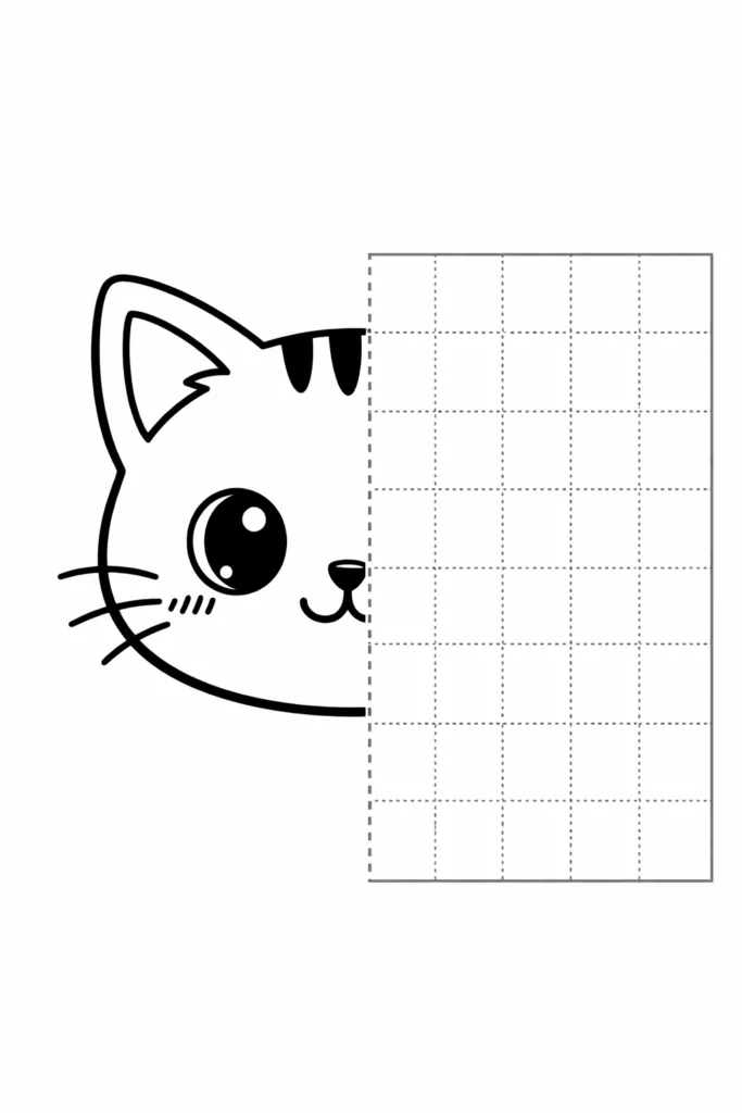 Finish the Drawing Coloring Worksheets Free Printable - Design 3