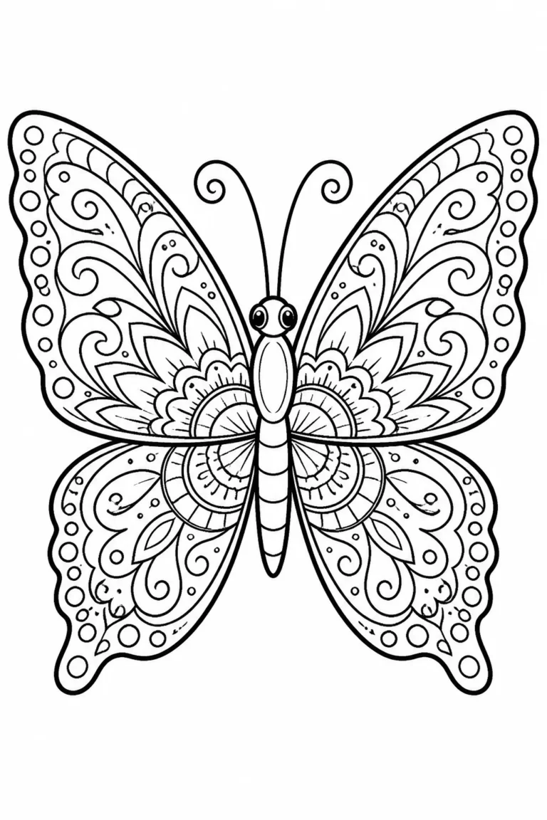 butterfly coloring pages free printable