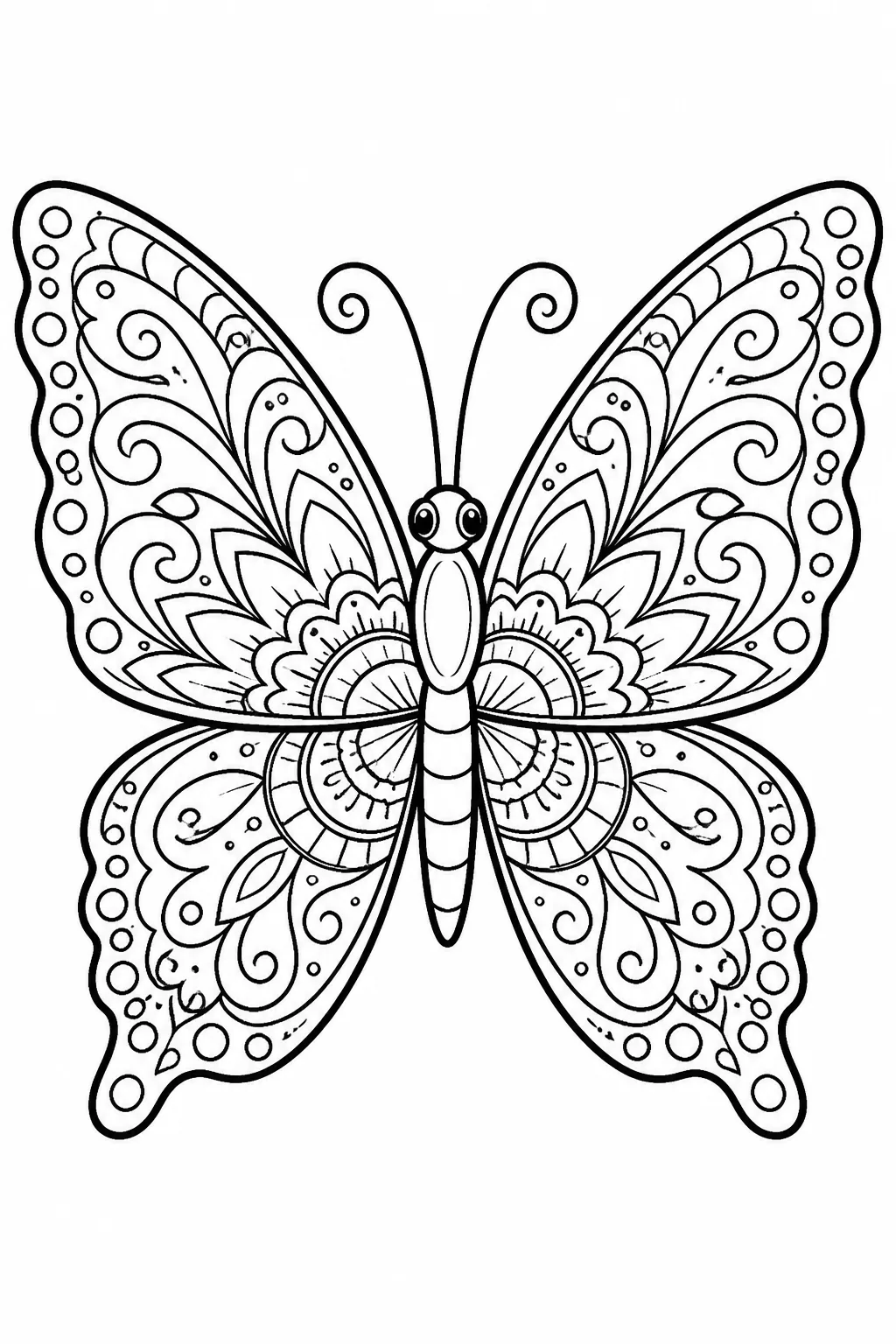 Butterfly Coloring Pages Free Printable for Kids - Beaut - Design 10