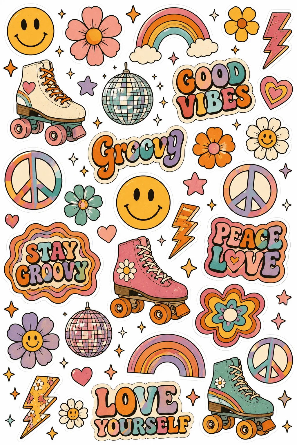 Kawaii Stickers Free Printable - Adorable Doodle - Design 6