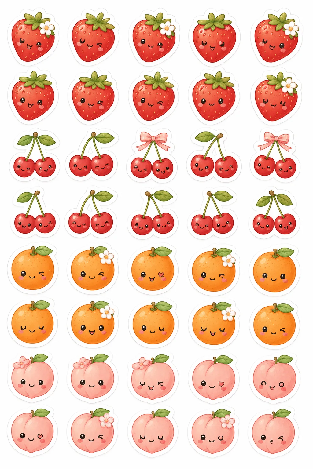 Cute Doodle Kawaii Stickers Free Printable - Download - Design 2