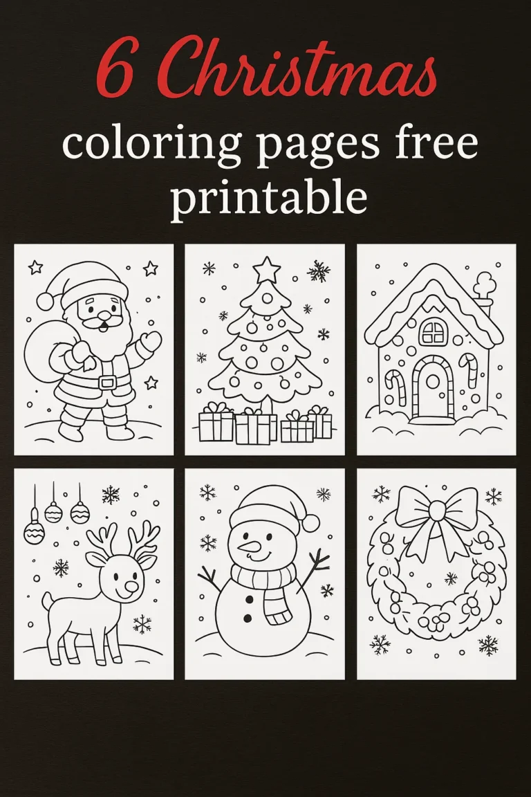 Christmas Coloring Pages Free Printable for Kids – Holiday