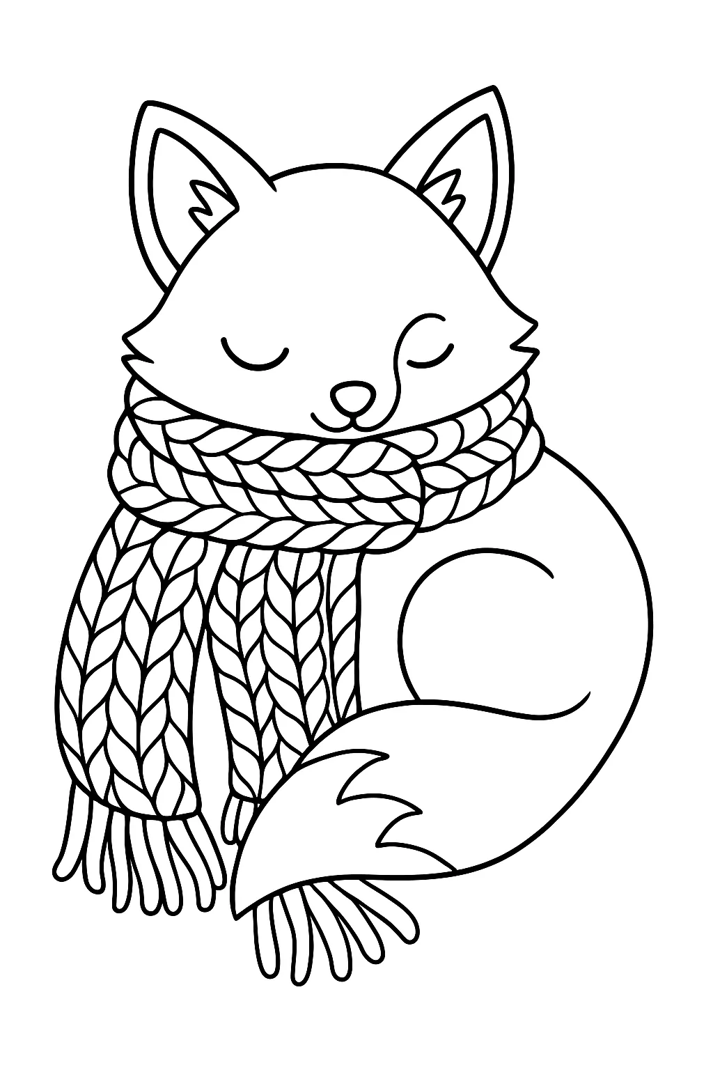 Fox Coloring Pages Free Printable – Fun, Cute & Educational Coloring Sheets for Kids - Design 2