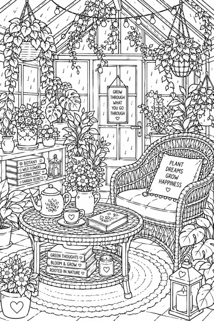 Cozy Design 3 - Cozy Coloring Pages Free Printable for Adults - Relax (2)