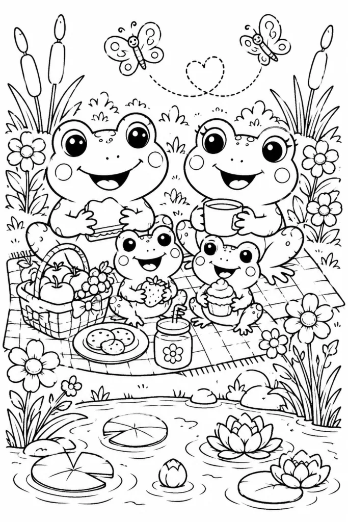 Cute animals Design 12 - Cute Animals Coloring Pages Free Printable for Kids
