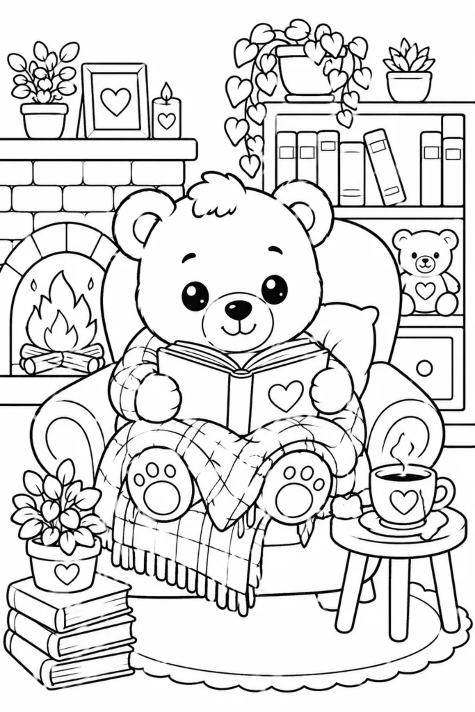 Cute animals Design 13 - Cute Animals Coloring Pages Free Printable for Kids