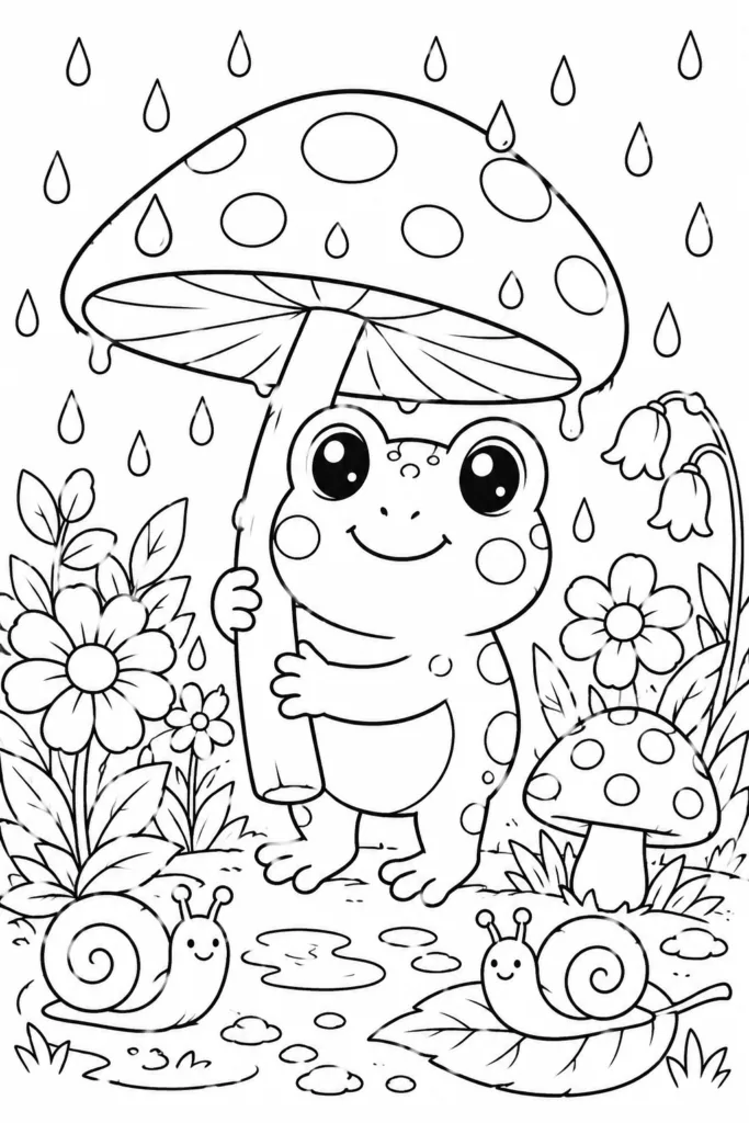 Cute animals Design 14 - Cute Animals Coloring Pages Free Printable for Kids