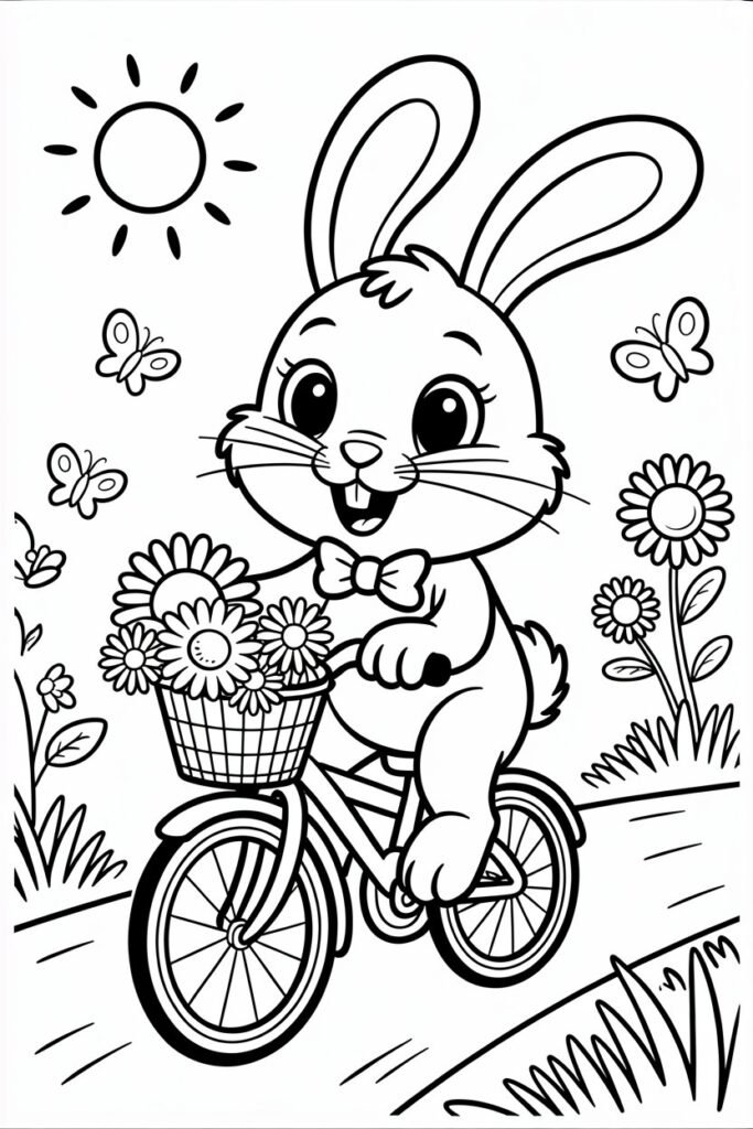 Cute animals Design 14 - Cute Animals Coloring Pages Free Printable for Kids
