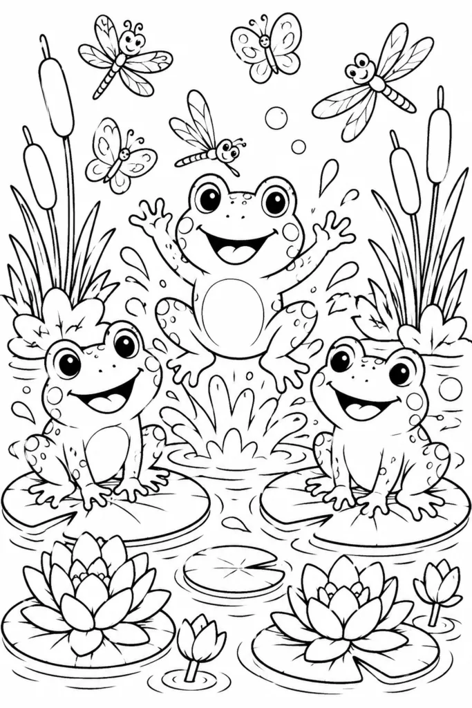 Cute animals Design 15 - Cute Animals Coloring Pages Free Printable for Kids