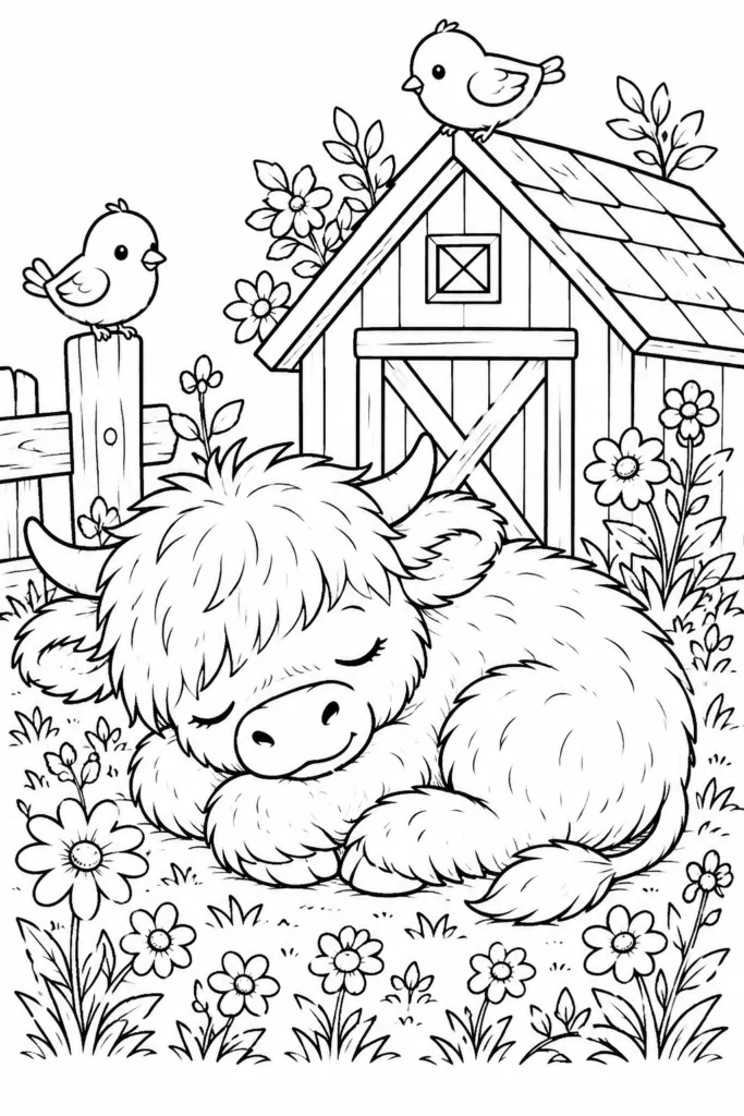 Cute animals Design 17 - Cute Animals Coloring Pages Free Printable for Kids
