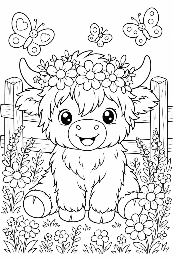 Cute animals Design 18 - Cute Animals Coloring Pages Free Printable for Kids