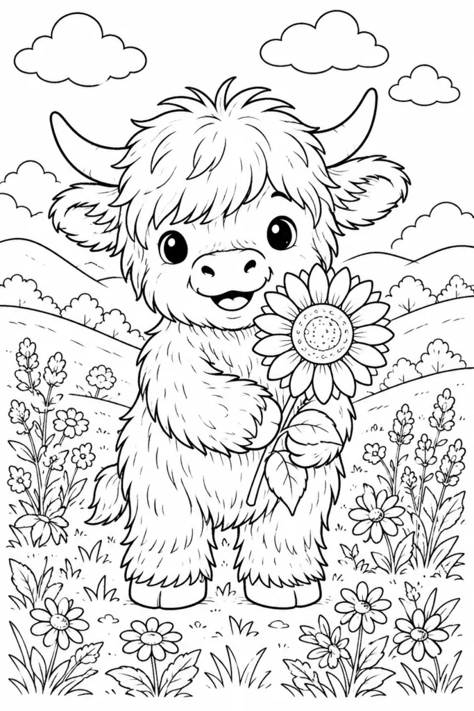 Cute animals Design 19 - Cute Animals Coloring Pages Free Printable for Kids