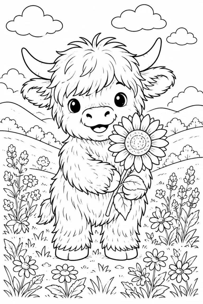 19+ Cute Animals Coloring Pages Free Printable for Kids