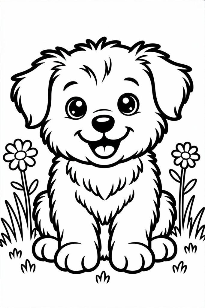 17+ Dogs coloring pages free printable