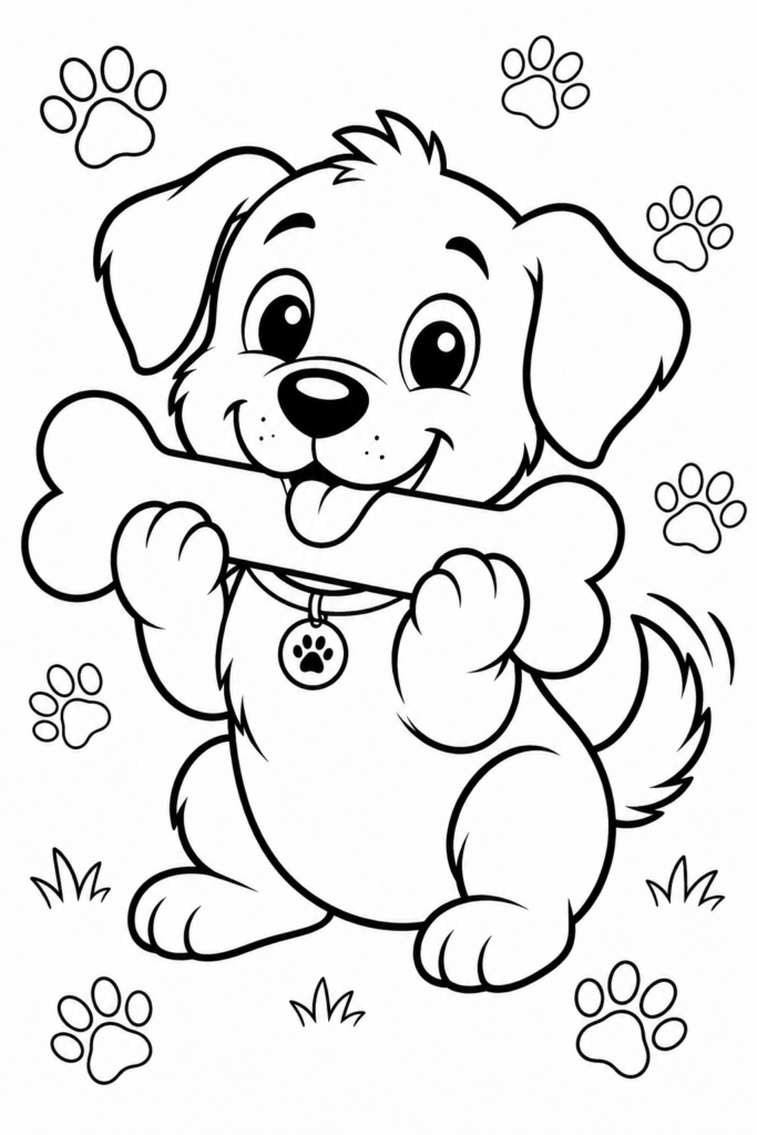 17+ Dogs coloring pages free printable