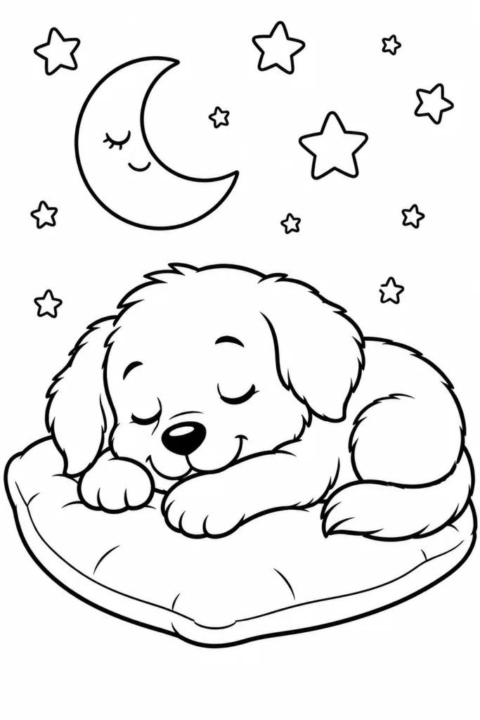 Dogs Design 11 - Dogs Coloring Pages Free Printable for Kids - Cute Puppy