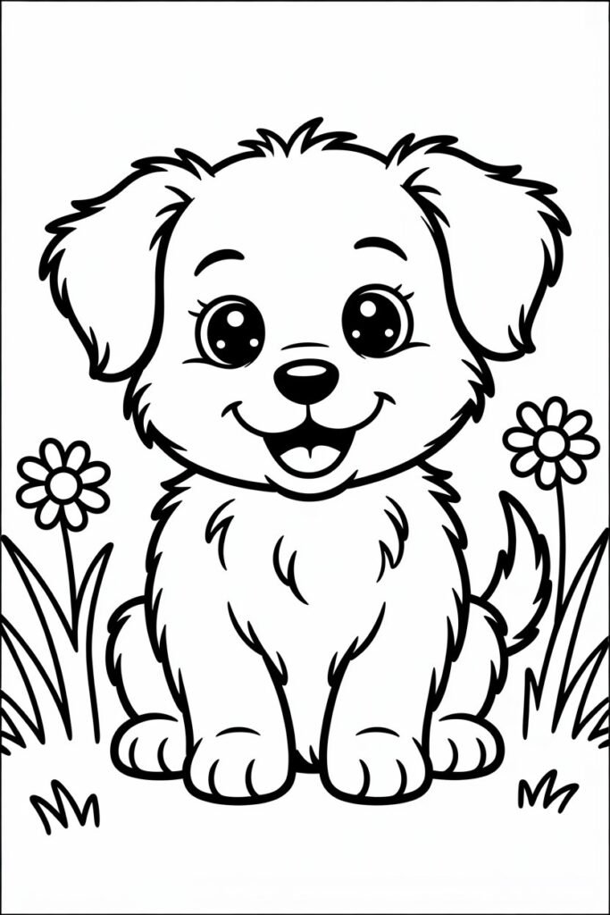 17+ Dogs coloring pages free printable