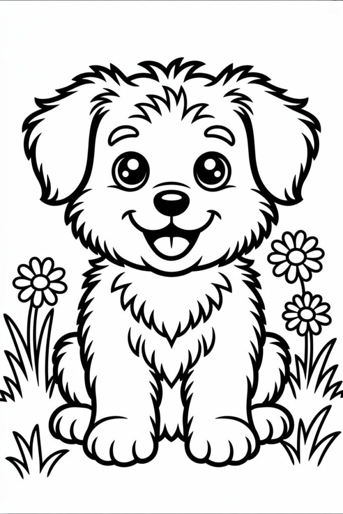 17+ Dogs coloring pages free printable